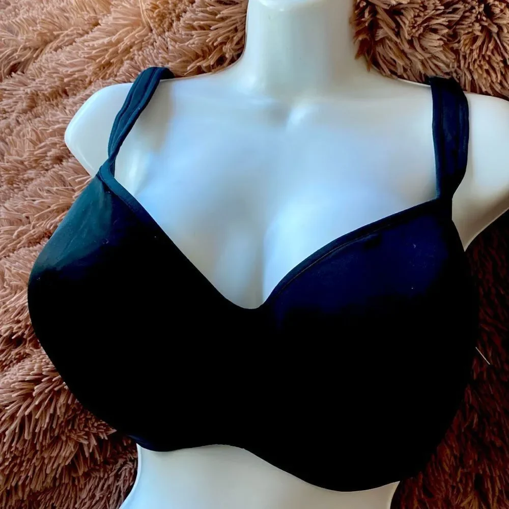 Lane Bryant Cacique lightly lined Balconette Bra Black 40F